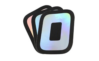 Levyn numero 0 Doppler-hologrammit 10x7,5cm (x3)