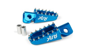 Jalkatapit STR8 MX Evo Derbi CNC Sininen