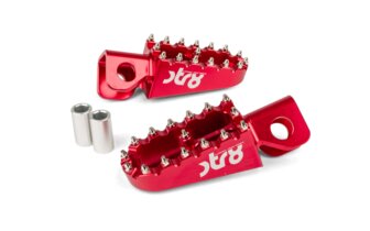 Jalkatapit STR8 MX Evo Derbi CNC Punainen