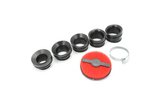Air Filter extra flat 28 - 44mm black / red