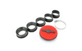 Air Filter extra flat 46-62mm CP/PWK/VHST black / red