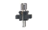 Cable Tensioner Domino M7 with plastic wheel, black