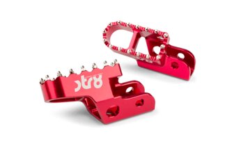 Jalkatapit STR8 MX Evo Sherco 50 CNC Punainen