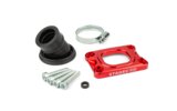 Intake Manifold Stage6 360° AM6 / Derbi red for Dellorto / CP