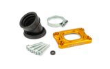 Intake Manifold Stage6 360° AM6 / Derbi yellow for PWK 19 - 28mm