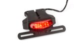 License Plate Holder universal with red LED tail light