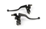 Brake Lever Set w/ mirror mount and brake light switch black