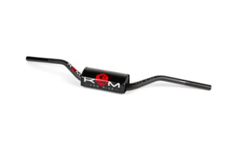 Ohjaustanko MX 28mm KRM-tyynyllä musta/punainen