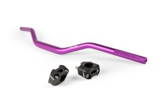 Ohjaustanko + kiristimet 28mm Str8 violetti / musta