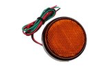 Reflector with LEDs round 58mm orange