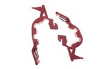 Headlight Bracket Derbi Senda Red (x2)