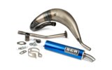 Exhaust SCR Corse Handmade Cross 50-70 Derbi blue