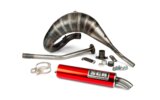Exhaust SCR Corse Racing Line Cross 70-80 Derbi red