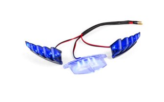 LED-valo eteen tulevalle ilmanotolle STR8 Piaggio Zip SP2 sininen