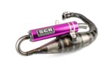 Exhaust SCR Corse Handmade 70 Minarelli vertical purple