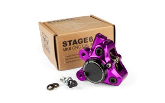 Etujarrusatula CNC alu Stage6 Minarelli / Piaggio / Peugeot violetti