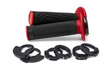 Lock-on Grips universal Domino D-Lock D200 Black / Red