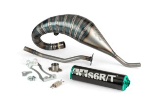 Pakoputkisto Stage6 R/T 70-80 korkealle kiinnitetty Derbi musta/turkoosi