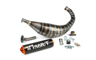 Pakoputkisto Stage6 R/T 80 - 90 Derbi musta / oranssi