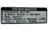 Warning Label Sym Jet 50 Sport X