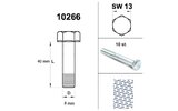Screw M8x40 galvanized 8.8 (x10)