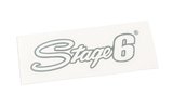 Sticker Stage6 logo 20x6cm silver