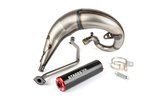 Exhaust Stage6 Streetrace high mount CNC red / black haut Rieju MRT