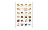 Sticker Sheet Malossi Emoji 11x16,6cm