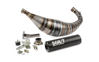 Pakoputkisto Stage6 R/T 90 - 100cc CNC musta Derbi