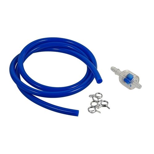 Polttoaineletku 5/8 mm + suodatin, sininen