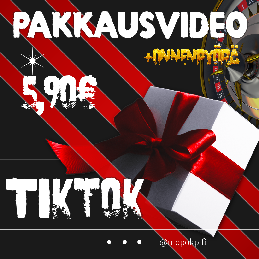 TikTok Pakkausvideo+Onnenpyörä